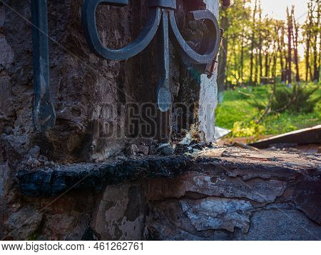 Kharkiv Region, Skovorodinovka, Skovorodinivka, Ukraine - 05.07.2022: Burnt Building Of Skovoroda Mu