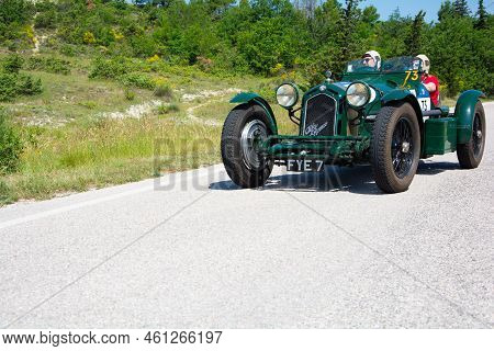 Alfa Romeo 8C 2300 Monza 1933 On An Old Racing Car In Rally Mille Miglia 2022 The Famous Italian His