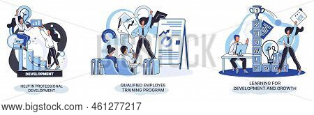 Help In Professional Development. Qualified Employee Training Program. Learning For Software Develop