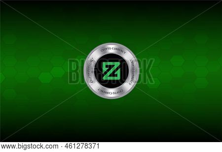 zcoin virtual currency images. 3d illustrations. coin logo.