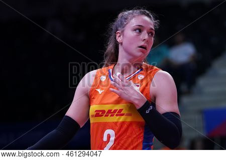 Ankara, Turkiye - June 05, 2022: Savelkoel Fleur In Serbia Vs Netherlands Vnl Pool Match In Ankara A