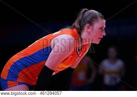 Ankara, Turkiye - June 05, 2022: Dambrink Elles In Serbia Vs Netherlands Vnl Pool Match In Ankara Ar