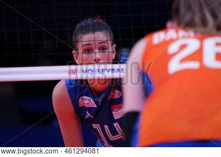 Ankara, Turkiye - June 05, 2022: Aleksic Maja In Serbia Vs Netherlands Vnl Pool Match In Ankara Aren
