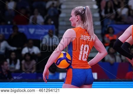 Ankara, Turkiye - June 05, 2022: Jasper Marrit In Serbia Vs Netherlands Vnl Pool Match In Ankara Are