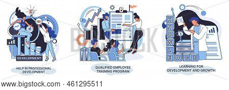Help In Professional Development. Qualified Employee Training Program. Learning For Software Develop