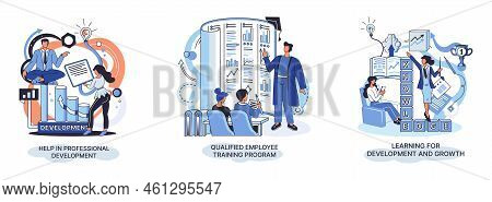Help In Professional Development. Qualified Employee Training Program. Learning For Software Develop