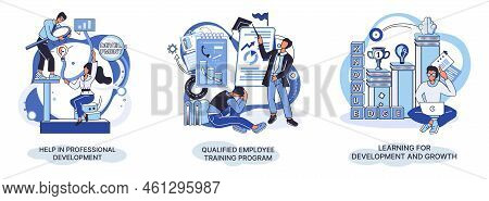 Help In Professional Development. Qualified Employee Training Program. Learning For Software Develop
