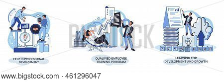 Help In Professional Development. Qualified Employee Training Program. Learning For Software Develop