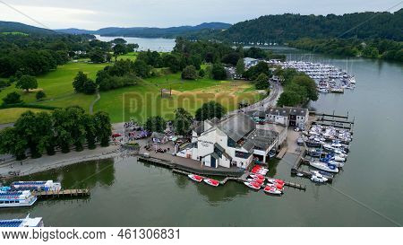 Windermere In The Lake District National Park - Aerial View - Windermere, United Kingdom - August 17