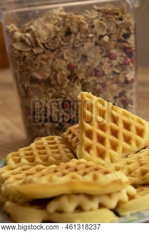 Traditional Edges Waffel Sweet Made At Home