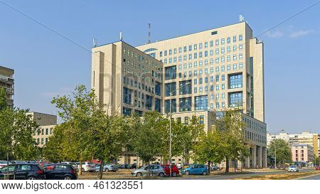 Novi Sad, Serbia - August 19, 2022: Gazprom Neft Nis Petroleum Refining Company Office Building In N