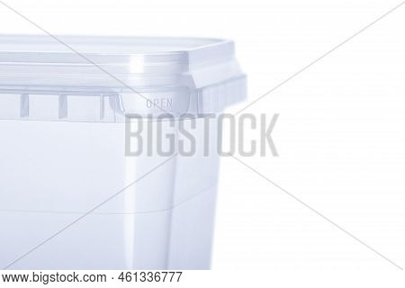 Transparent Plastic Rectangular Container With Transparent Lid - 1000 Ml, Square Plastic Containers 