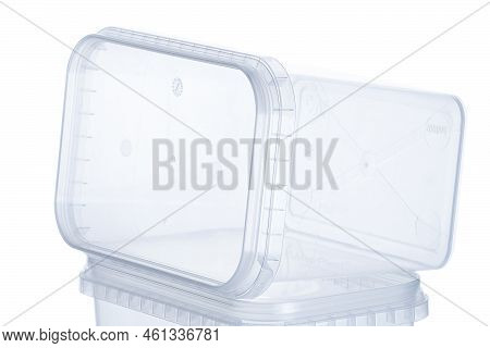 Transparent Plastic Rectangular Container With Transparent Lid - 1000 Ml, Square Plastic Containers 