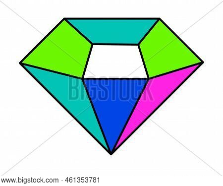 Brilliant Or Diamond With Facets, Precious Stone