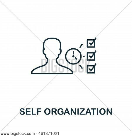 Self Organization Icon. Simple Element From Agile Method Collection. Filled Self Organization Icon F