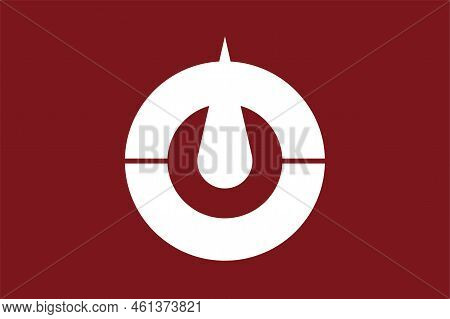 Flag Of Kochi Prefecture (japan) - Vector, White And Burgundy