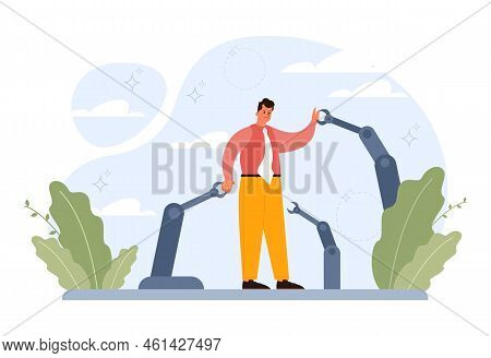 Manipulation And Control Over People Concept. Puppet Masters Hands I