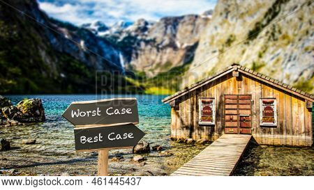 Street Sign The Way To Best Versus Worst Case