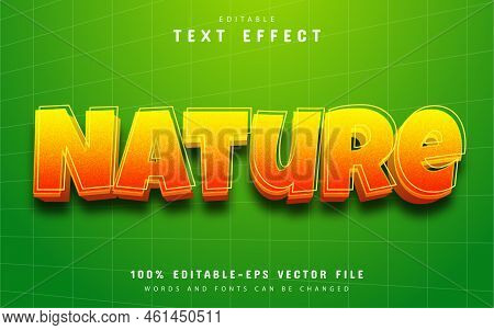Nature Text Effect Editable - Editable 3d Text Effect In Adobe Illustrator App