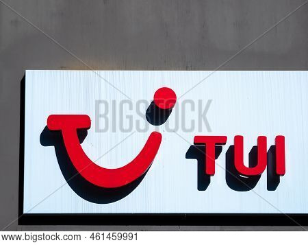 Zaandam, Netherlands - April 26, 2022: Tui Group Is A German Leisure, Travel And Tourism Company. Tu