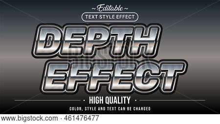 Editable Text Style Effect - Depth Effect Text Style Theme.