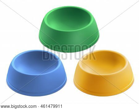 Pets Bowl Isolated On White Background. For Design