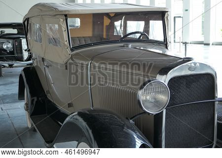Nizhny Novgorod, Russia, Nizhny Novgorod Fair Pavilion 2. 07.24.2022. Gorky Classic Car Festival. Ex
