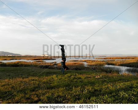 Handstanding Marshes ใกล้สนามบินโนเอสเอฟโอ