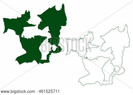 Xalpatlahuac Municipality (free And Sovereign State Of Guerrero, Mexico, United Mexican States) Map 