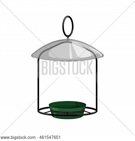 Natural Feeder Bird Cartoon. Natural Feeder Bird Sign. Isolated Symbol Vector Illustration