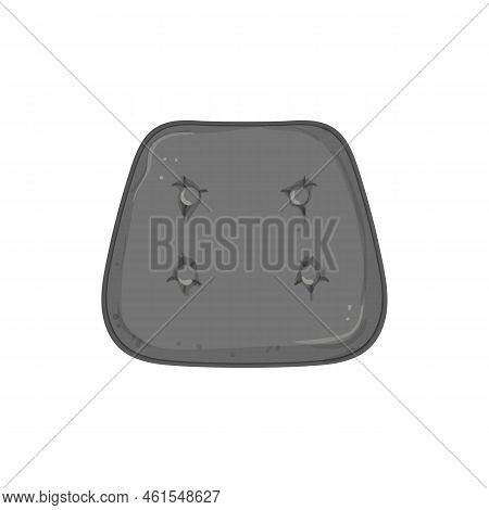Chair Seat Cushion Cartoon. Chair Seat Cushion Sign. Isolated Symbol Vector Illustration