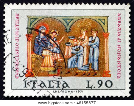 Postage Stamp Italy 1971 Adoration Of The Kings, Christmas