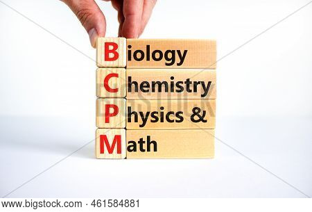Bcpm Biology Chemistry Physics Math Symbol. Concept Words Bcpm Biology Chemistry Physics Math On Blo