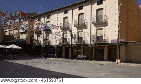 San Esteban De Gormaz (spain), September 5, 2022. Plaza Mayor. It Is A Town In The Province Of Soria