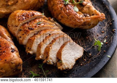 Roasted Or Seared Chicken Breast With Herbs
