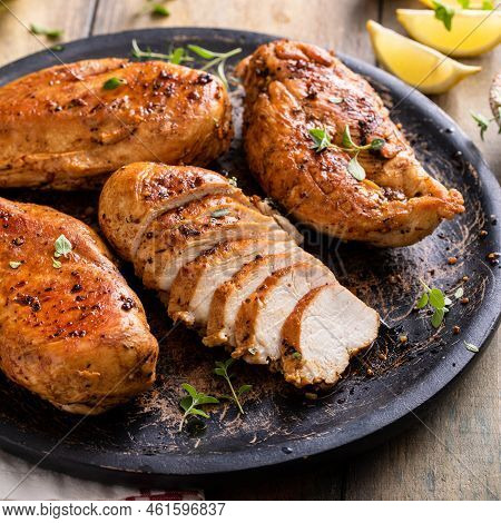 Roasted Or Seared Chicken Breast With Herbs