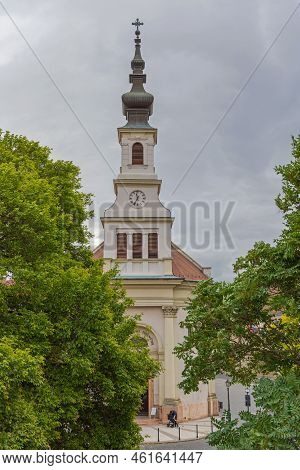 Budapest, Hungary - July 31, 2022: Hungarian Lutheran Church Of Budavar At Buda Castle District.
