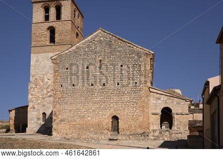 San Esteban De Gormaz (spain), September 5, 2022. Church Of San Miguel. It Is A Town In The Province