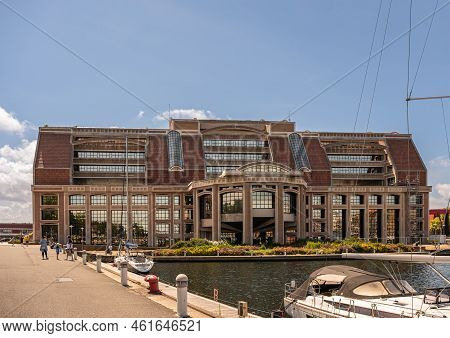 Europe, France, Dunkerque - July 9, 2022: North Facade O Communauté Urbaine De Dunkerque Building As
