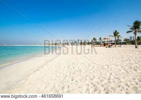 View Of Al Mamzar Beach Park In Dubai, United Arab Emirates