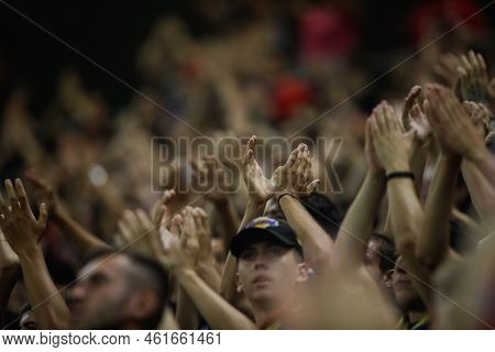 Bucharest, Romania - September 15, 2022: Shallow Depth Of Field (selective Focus) Details With Fcsb 