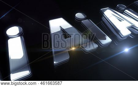 Artificial Intelligence Technology Ai Symbol Digital 3D Illustration