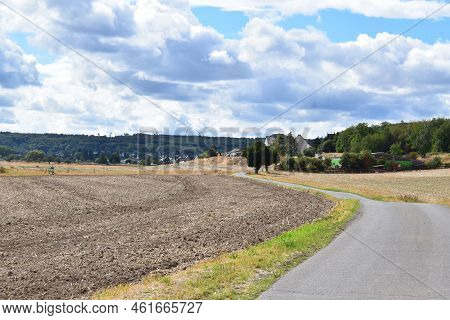 Small Road In The Fields During Late Summer