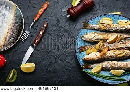 Baked Fish Pelengas.