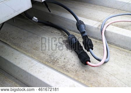 Solar Connector Insulation Deterioration By Ultraviolet Sunlight