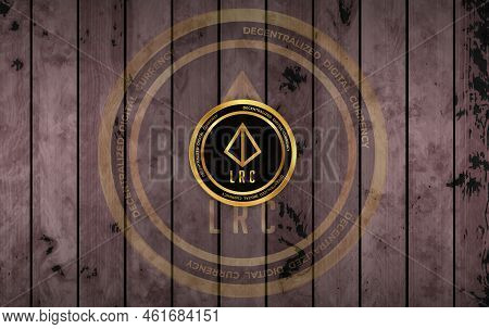 Loopring Virtual Currency Images. 3d Illustrations. Coin Logo