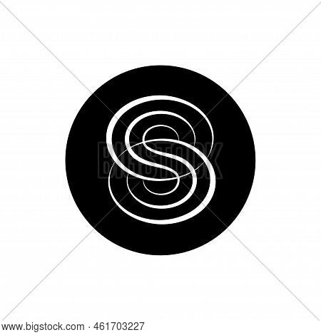 Senso Coin Icon Isolated On White Background.