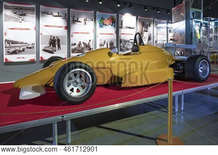 Moscow, Russia - August 17, 2022: Soviet Serial Racing Car Of 