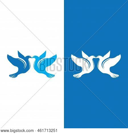 Dove Bird Logo Vector Design