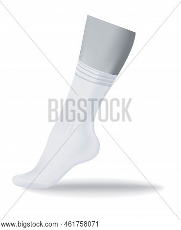 Mid Calf Simple Socks Design, Unisex Clothing